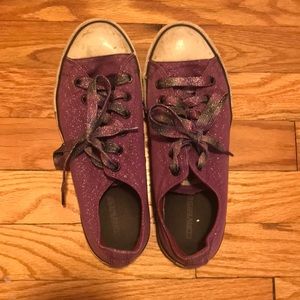 Purple sparkle converse